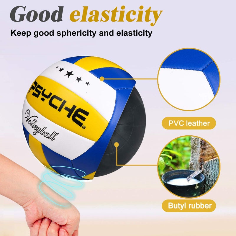 Wisdom Leaves Psyche Volleyball - Soft Indoor Outdoor Volleyball for Park Games Beach Play,Beach VOLL Ball (Official Size 5) - Image 3